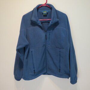 Men's Medium Blue Full Zip Polartec Fleece Jacket